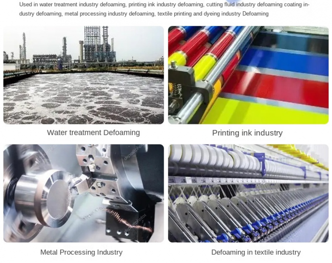 Βιομηχανική υφαντική εκτύπωση επεξεργασίας λυμάτων βαθμού που βάφει Defoamer σιλικόνης καταστολής αφρού 6