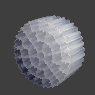 Άσπρα HDPE MBBR της Virgin μέσα φίλτρων νερού 25*10mm για την κατεργασία ύδατος αποβλήτων