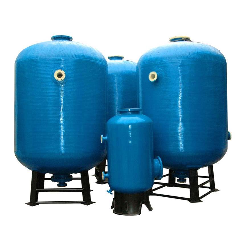 Μπλε χρώμα δεξαμενών αποθήκευσης νερού δεξαμενών δοχείων πίεσης κατεργασίας ύδατος FRP RO